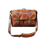 Girls Leather Brown Bag